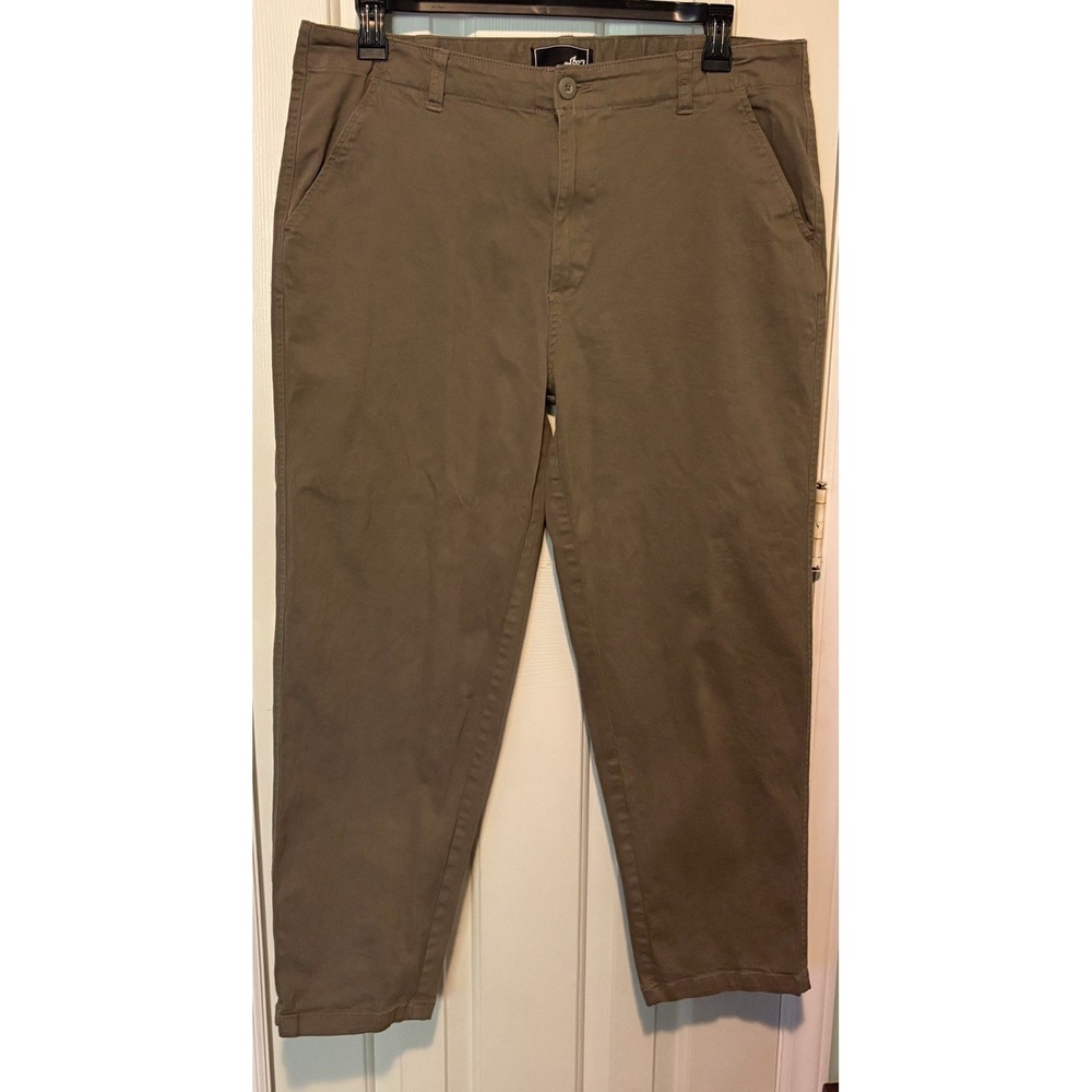 Lost Pants Mens 36 Straight Leg Stretch Casual Chino Classic Flat Front